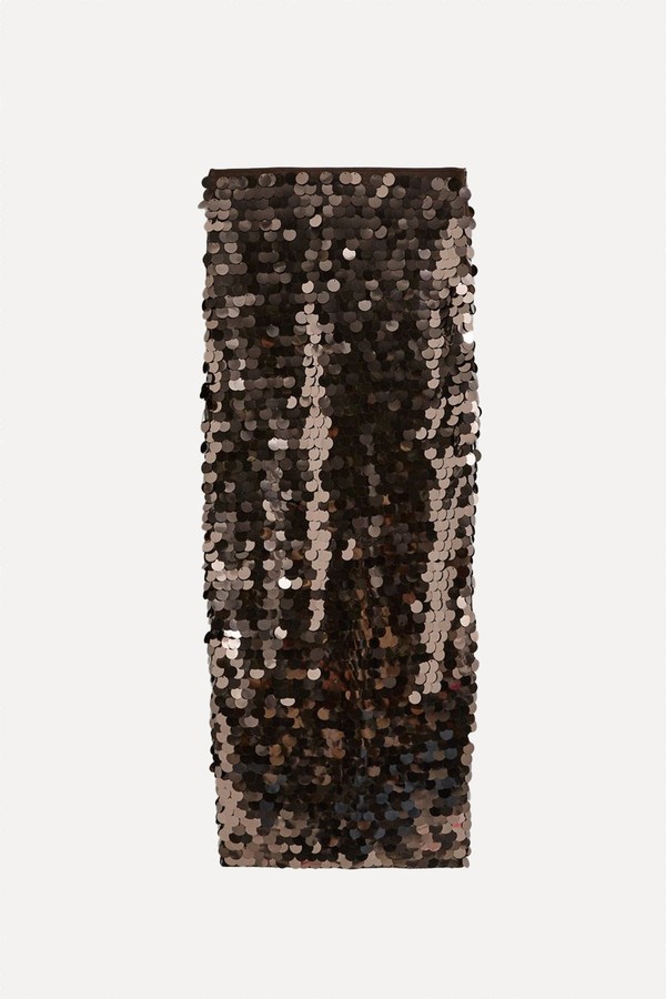 Sequin Midi Skirt from New Look