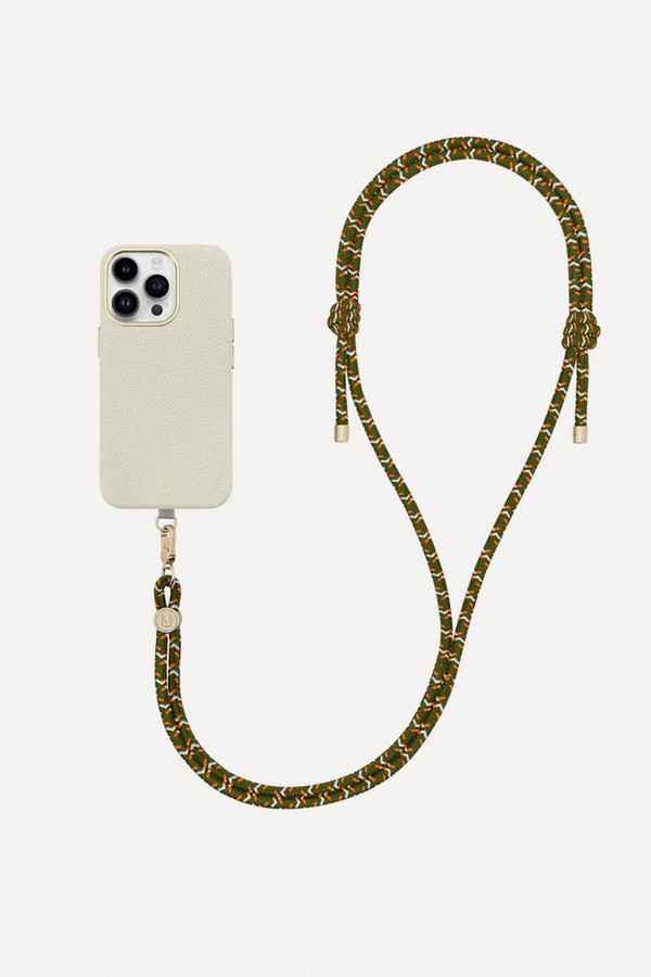 iPhone 16 Pro Max Clear Case with Crossbody Rope Strap from Macaroon