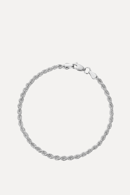 886 Rope Bracelet - Silver