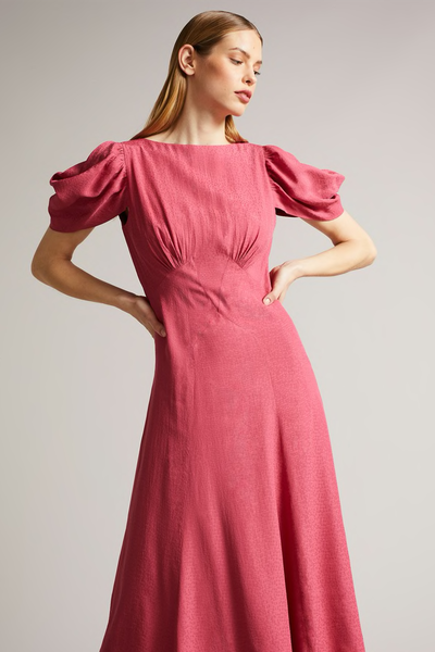 Panelled Midi Tea Dress