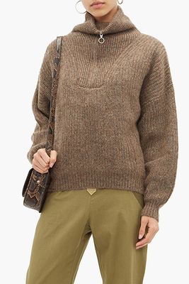 Mclean Half Zip Ribbed Sweater from Isabel Marant Etoile