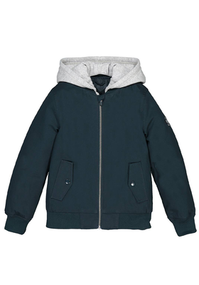 Cotton Hooded Bomber Jacket from La Redoute