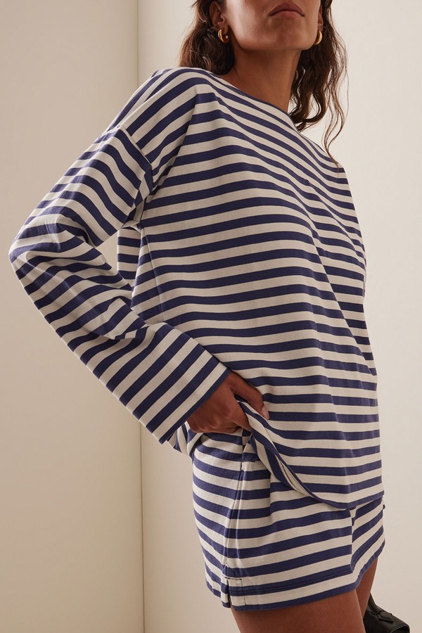 Haisley Striped Cotton T-Shirt from POSSE