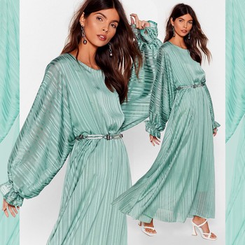 Love Me Stripe Balloon Sleeve Maxi Dress, £23.40 (was £50)