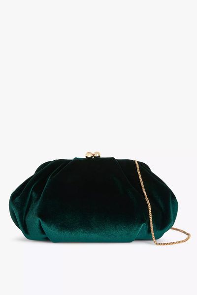 Velvet Soft Clutch Bag from John Lewis