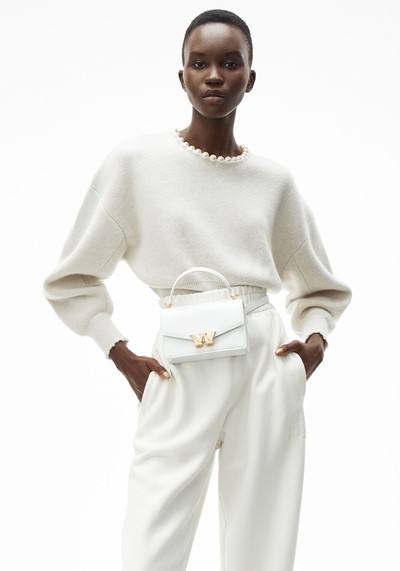 Pearl Necklace Pullover In Wool, £570 |  Alexander Wang