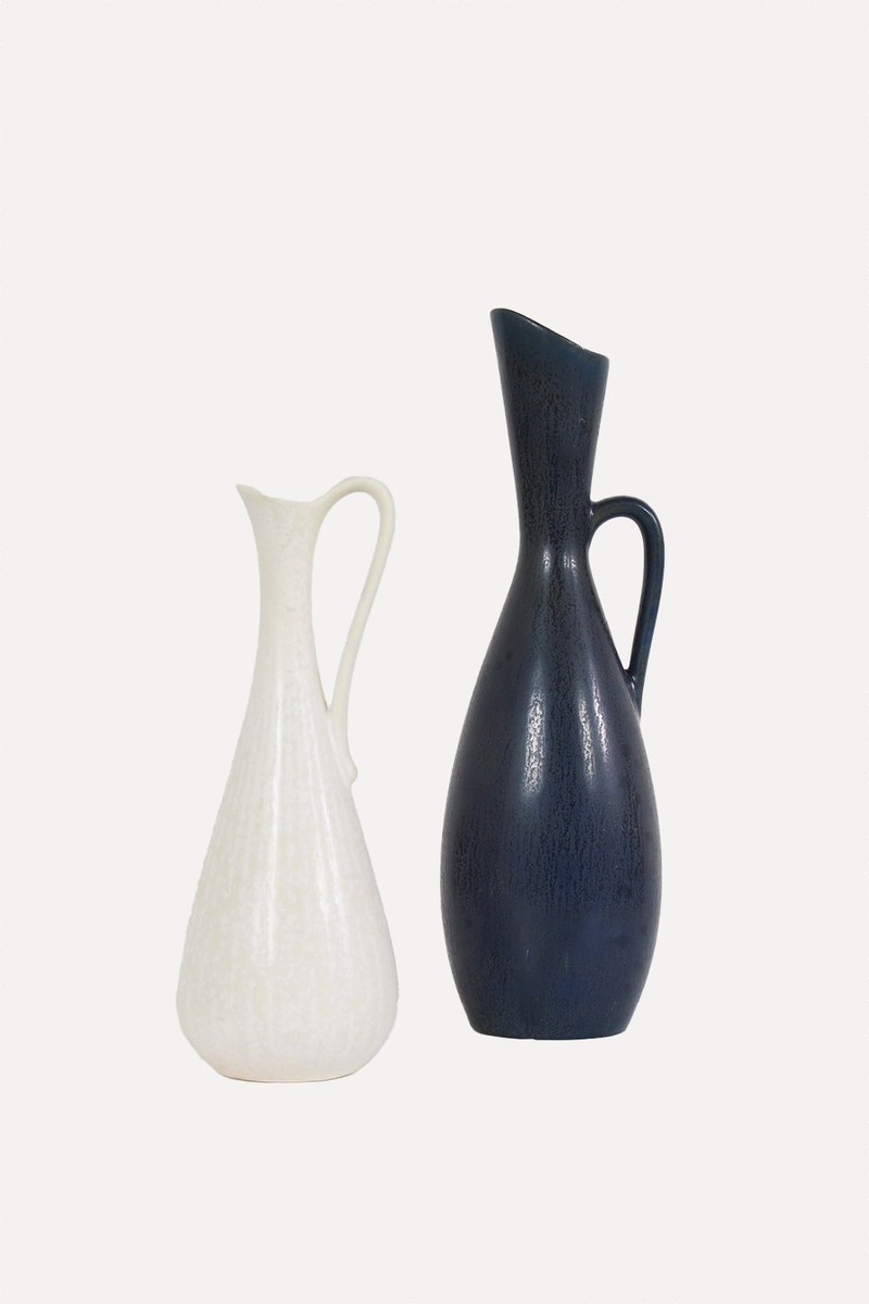 Collection Of Two Designer Swedish Stoneware Jugs from Nylund & Stalhane
