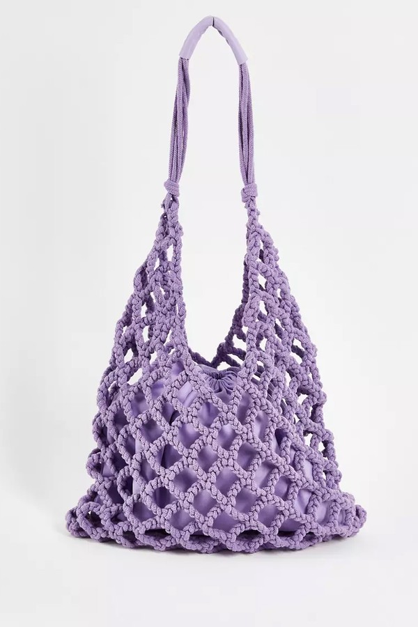 Macrame Knitted Tote Bag from Asos Design
