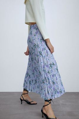 Floral Print Skirt from Zara
