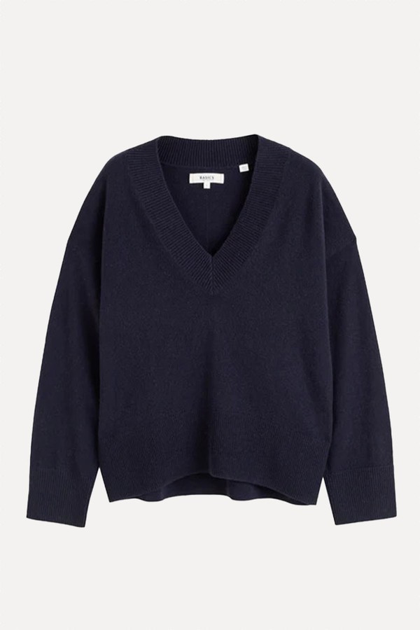 Wool-Cashmere V-Neck Sweater from Chinti & Parker