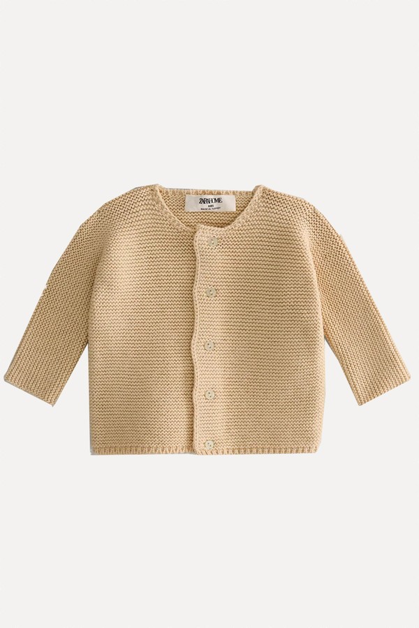Chunky Knit Baby Cardigan from Zara