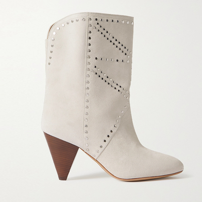 Deezia Studded Suede Ankle Boots from Isabel Marant