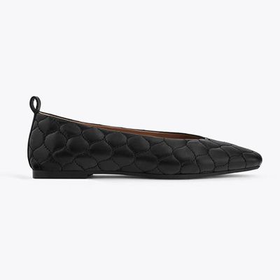Quilted Ballet Flats from Uterque