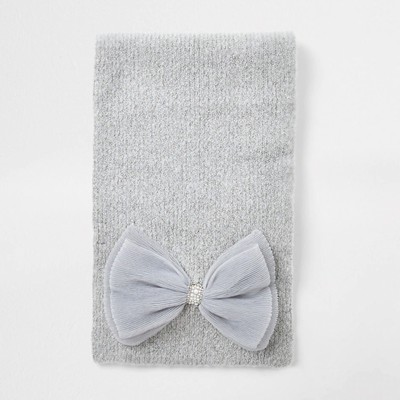 Tulle Bow Trim Scarf