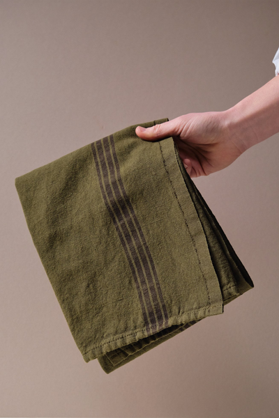 Thick Linen Stripe Tea Towel from Pophams