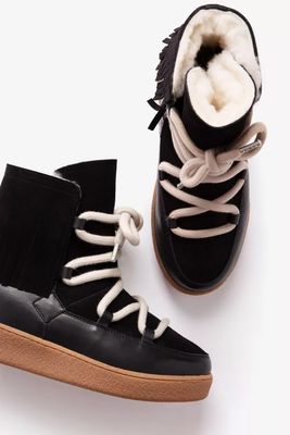 Cropped Lunar Fringed Suede Boot from Penelope Chilvers