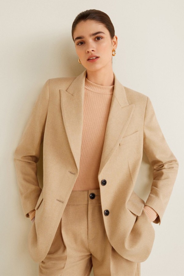 Wool Suit Blazer from Mango