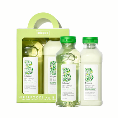 Superfoods Apple, Matcha + Kale Replenishing Shampoo + Conditioner Duo  from Briogeo 