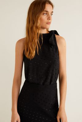 Bow Jacquard Top from Mango