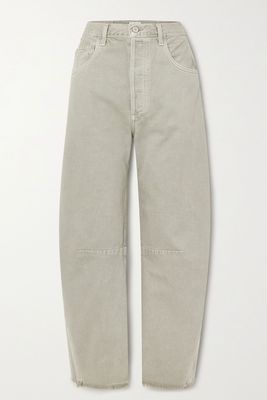 Horseshoe Frayed High-Rise Wide-Leg Jeans from Citizens Of Humanity