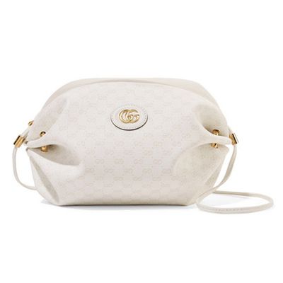 Candy Leather-Trimmed Shoulder Bag from Gucci