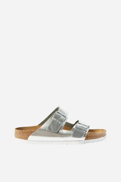 Arizona Metallic Leather Sandals from Birkenstock