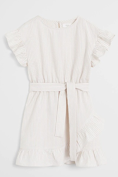 Stripe Ruffle Dress from Mango