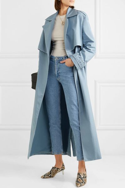 Inez Cotton-Gabardine Trench Coat from Anna Quan