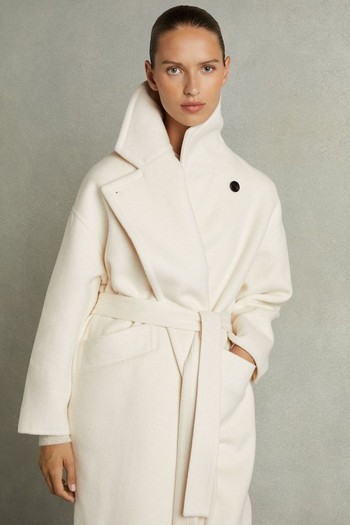 Wool-Blend Blindseam Coat