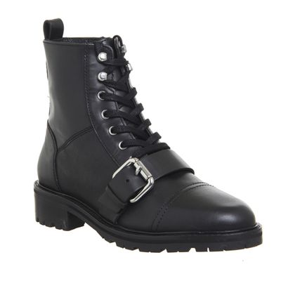 Armour Lace Up Buckle Boots from Office