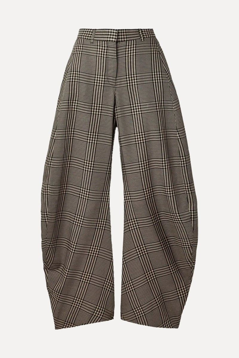 Checked Woven Barrel-Leg Pants from ACNE STUDIOS