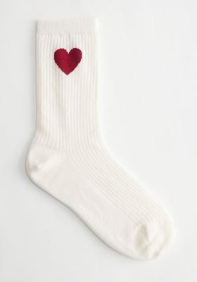 Organic Cotton Blend Ribbed Socks from & Other Stories