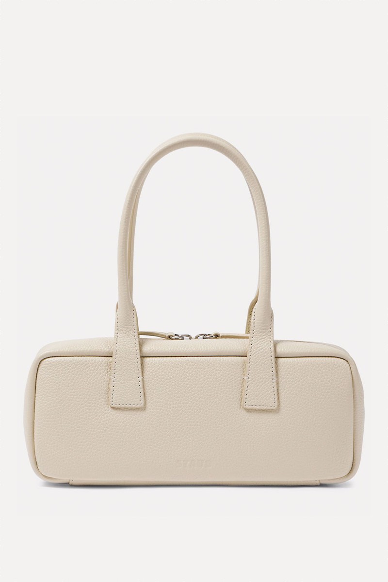 Dude Small Leather Shoulder Bag from Staud