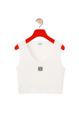 Cropped Anagram Tank Top from Loewe