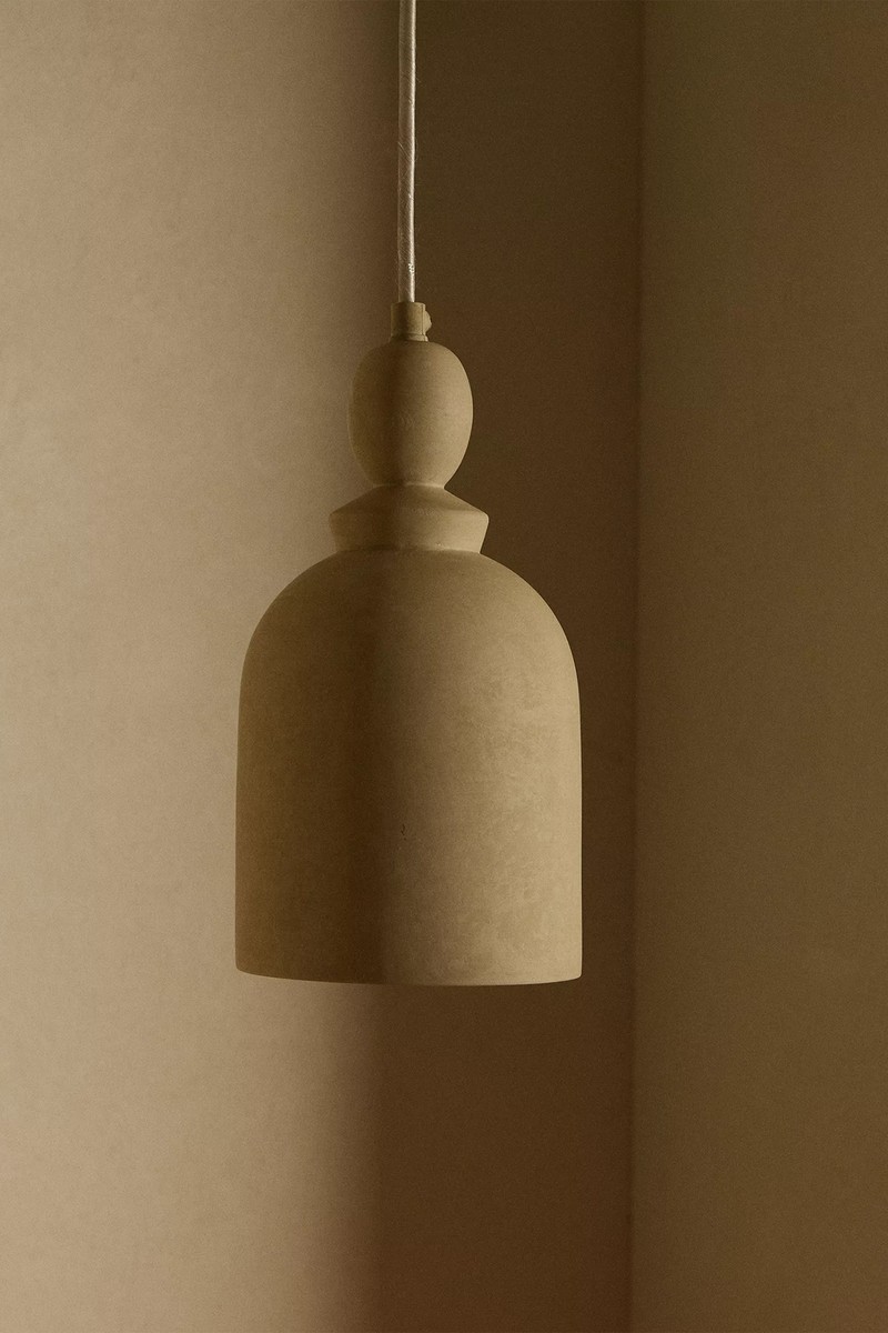 Large Ceramic Ceiling Lamp from Zara