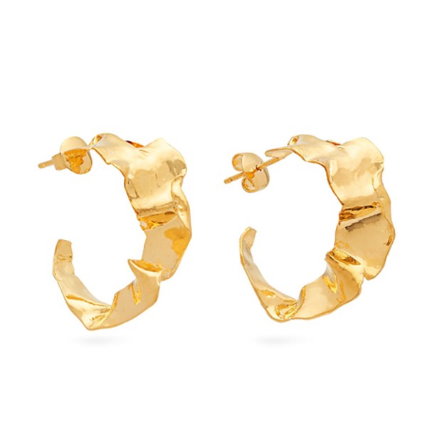 Sierra Gold-Plated Hoop Earrings from Misho