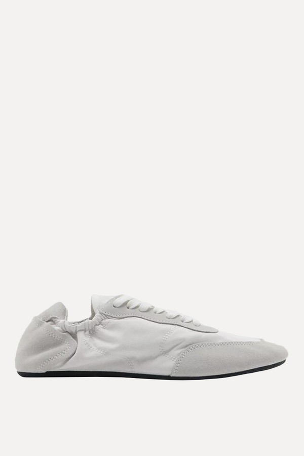 Lace-Up Leather Sneakers from Mango