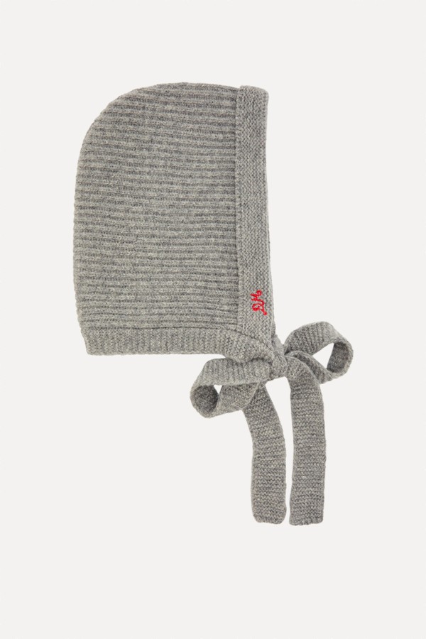 Logo Embroidered Wool Bonnet from Damson Madder