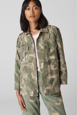 Longline Camo Utility Jacket from Whistles