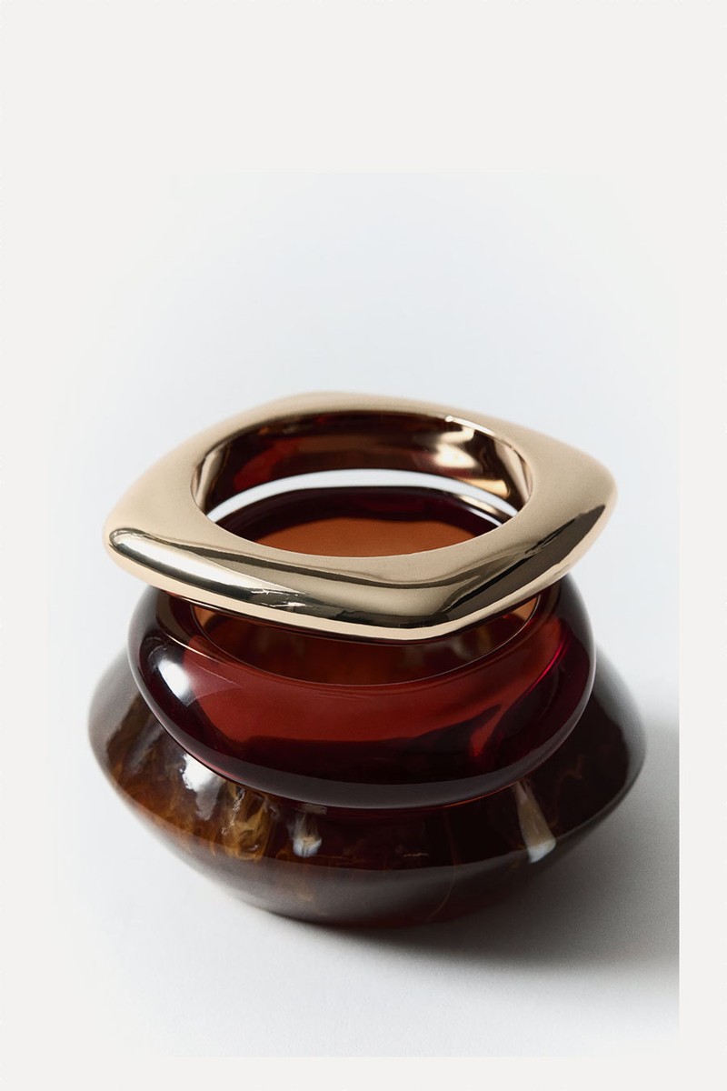 Set Of 3 Combined Resin Bracelets from Mango