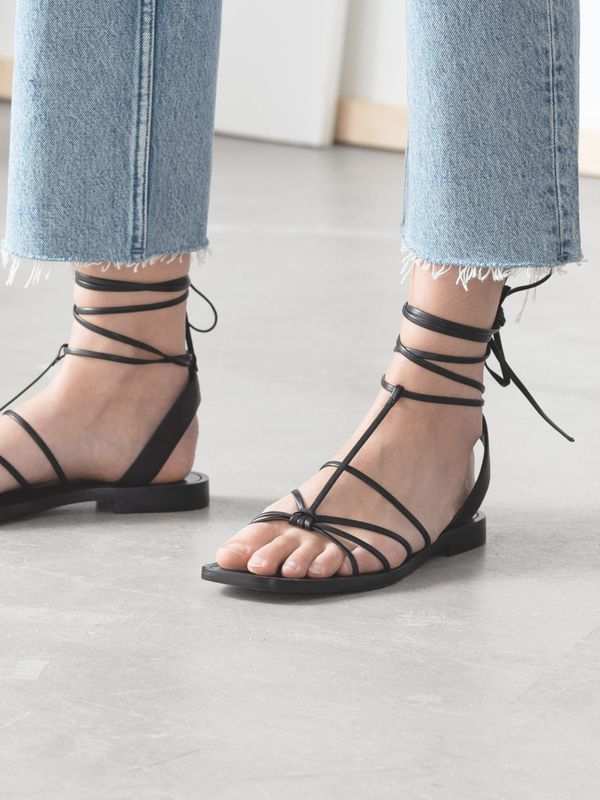 21 Pairs of Lace Up Sandals We’re Loving