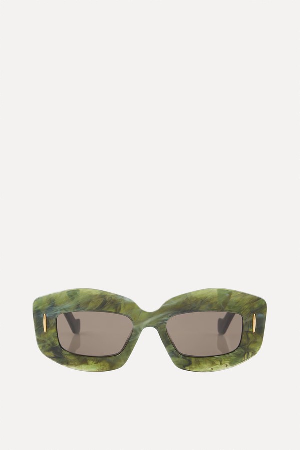 Screen Anagram Rectangular Sunglasses from Loewe