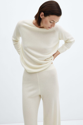 Cashmere Wideleg Trousers from Mango