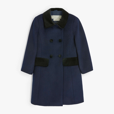 Heirloom Collection Girls' Velvet Collar Coat from John Lewis