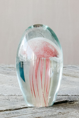 Blown Glass Pink Jellyfish Paperweights from Graham & Green