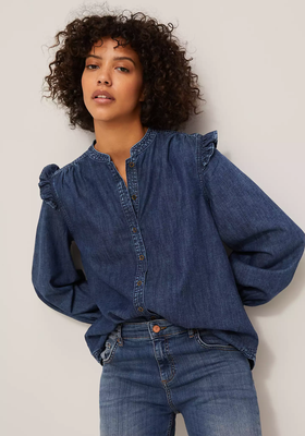 Edith Denim Blouse from AND/OR