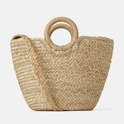 Natural Jute Tote Bag from Zara