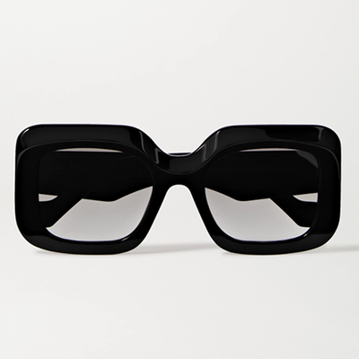 Pop Web Oversized Square-Frame Acetate Sunglasses from Gucci