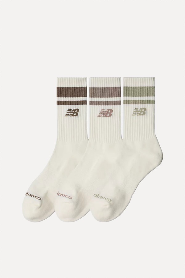 Stripe Midcalf Sock 3 Pack from New Balance
