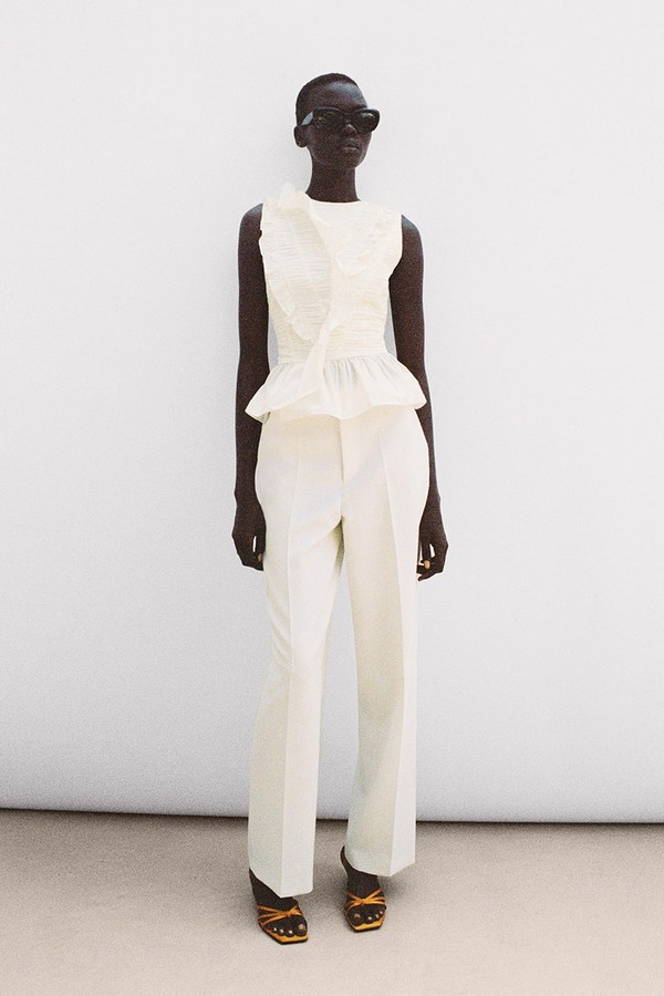 Draped Top With Ruffles from Zara